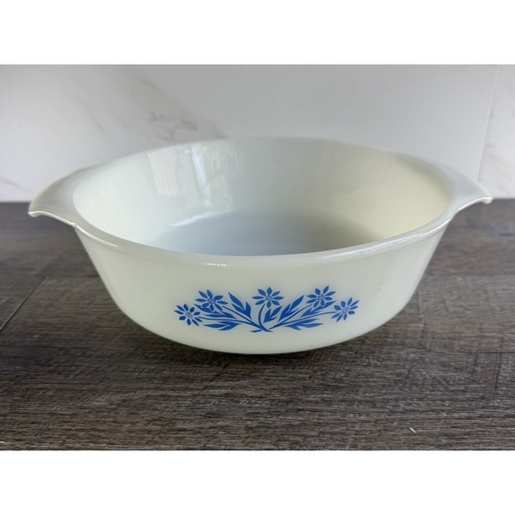 Fire King Anchor Hocking Other - Anchor Hocking Fire King Casserole Dish NO LID #433 Blue Flower